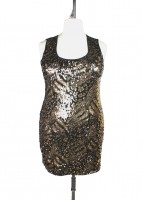 Eye of the Tiger Dress - Gold