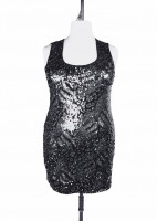 Eye of the Tiger Dress - Silver