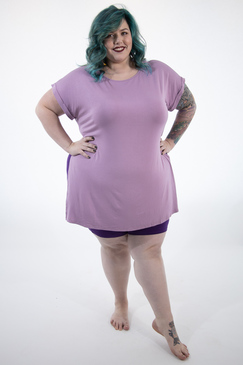 Basic B Tee - Dusty Lavender