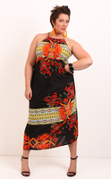 Geofloral Mirror Print Maxi