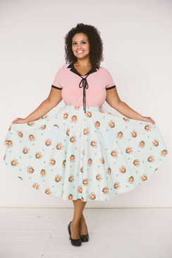 Hell Bunny Foxy Circle Skirt