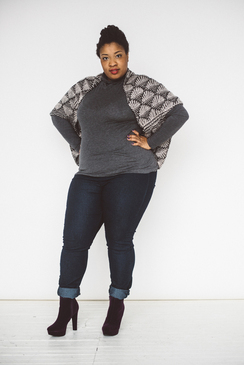 Greyscale Cocoon Sweater