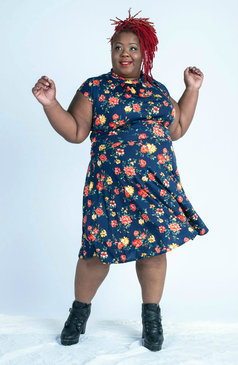 The Dame Dress - Navy Floral