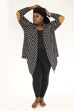 Drop a Line Cardigan - Black