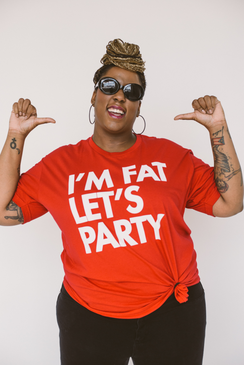 I'm Fat Let's Party Tee by Seibei