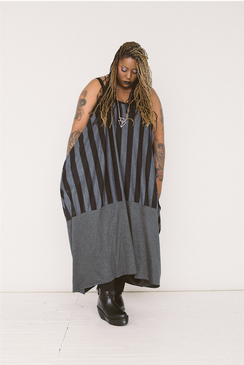 Leather Piked Maxi