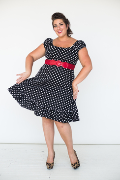 Sweet South Swing Dress- Licorice