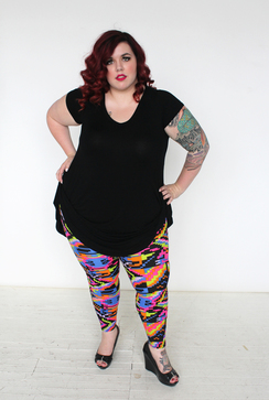 Pure Magic Microfiber Legging - Digital Neon